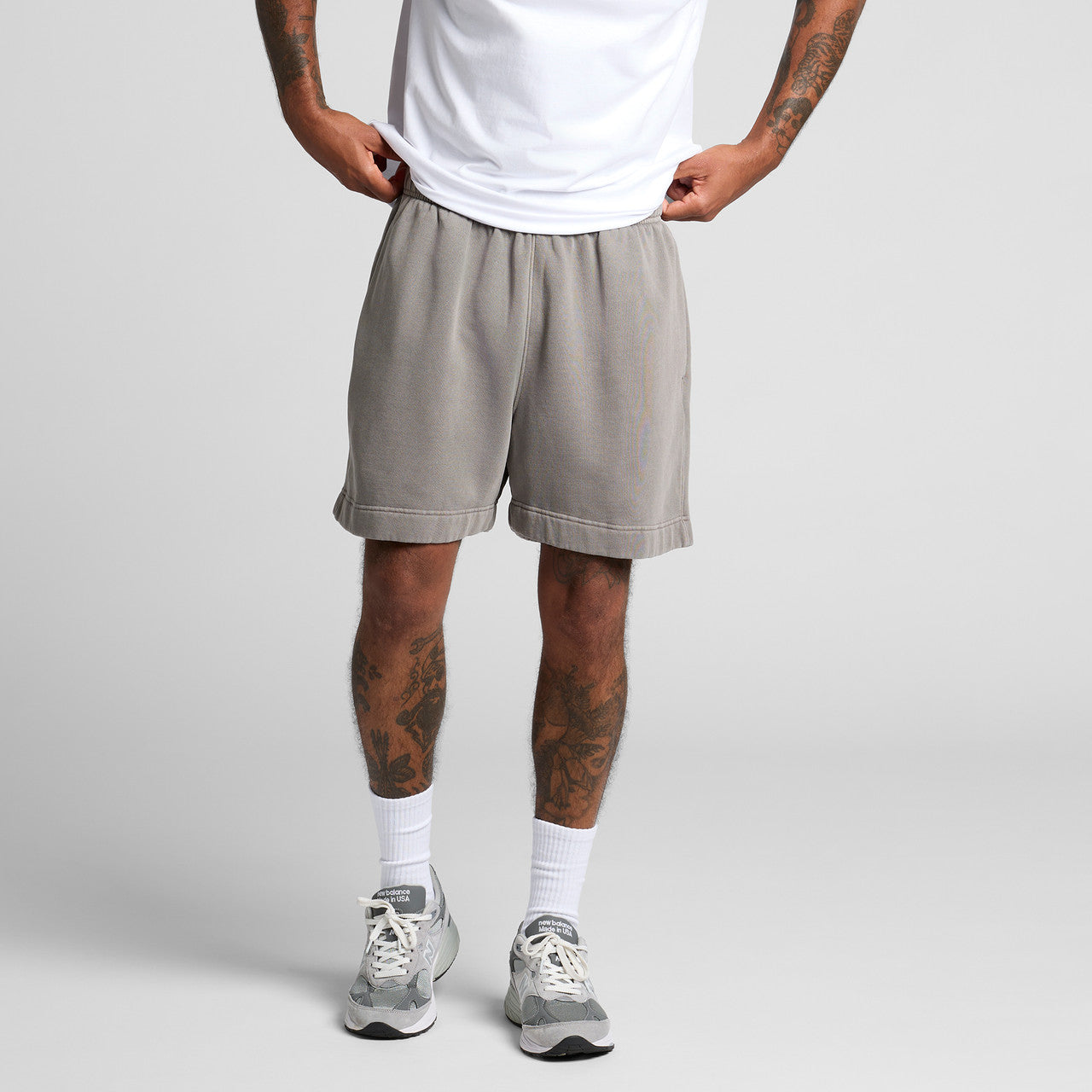 Relax Faded Track Shorts 18"5939