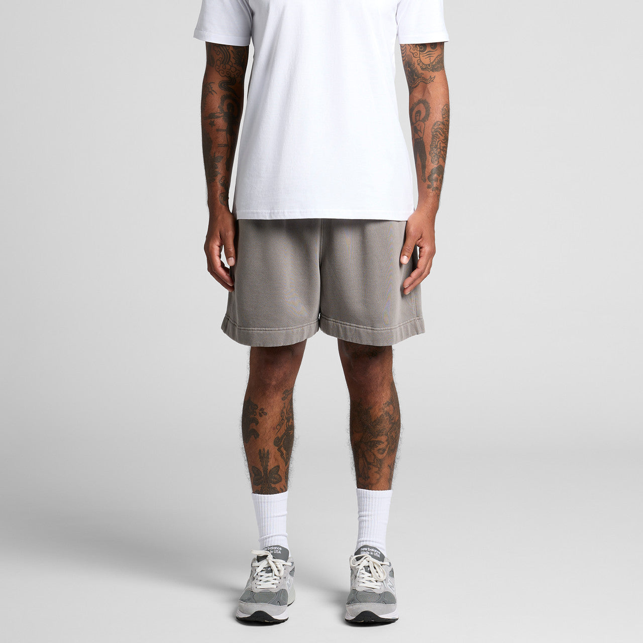 Relax Faded Track Shorts 18"5939 - FADED BONE
