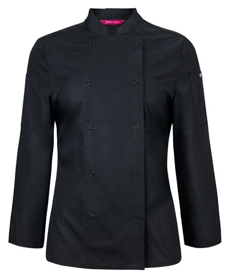 JB's Ladies L/S Snap Button Chef Jacket