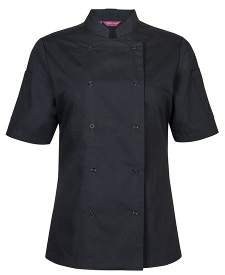 JB's Ladies S/S Snap Button Chef Jacket