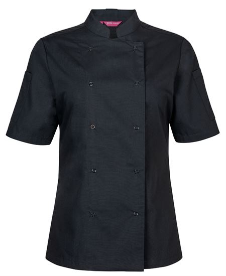 JB's Ladies S/S Snap Button Chef Jacket