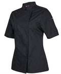JB's Ladies S/S Snap Button Chef Jacket - 2 Colour(s) available