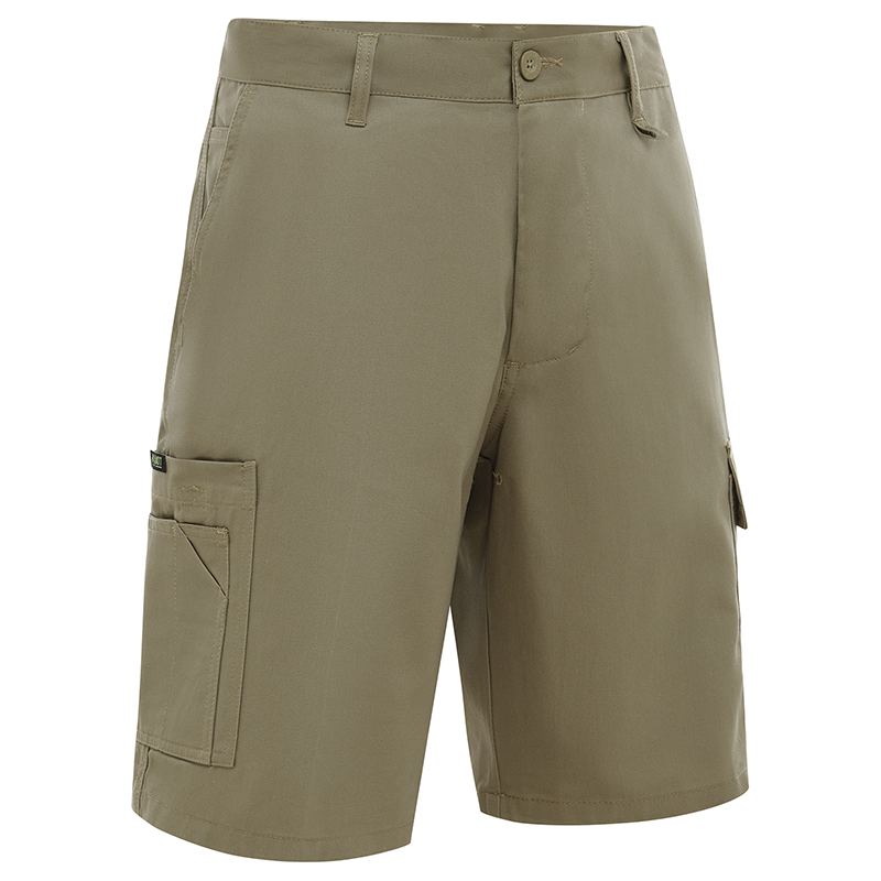 Lightweight Cotton Drill Cargo Shorts Khaki