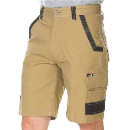 Decoy Canvas Modern Fit Stretch Cargo Shorts Navy