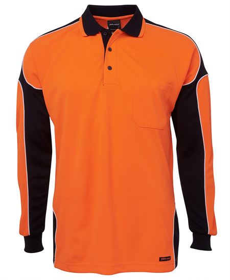 JB's Hi Vis L/S Arm Panel Polo