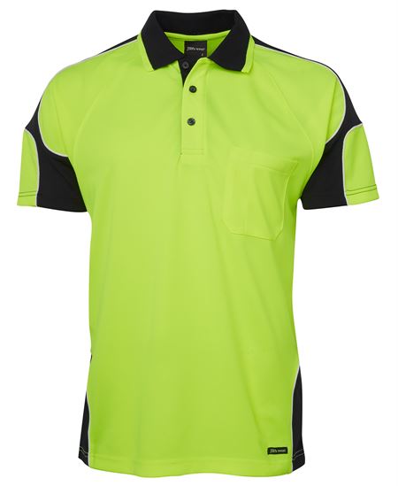 JB's Hi Vis S/S Arm Panel Polo