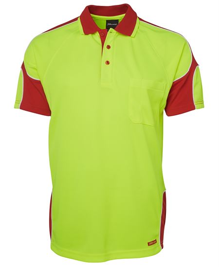 JB's Hi Vis S/S Arm Panel Polo