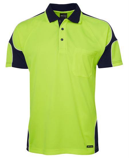 JB's Hi Vis S/S Arm Panel Polo