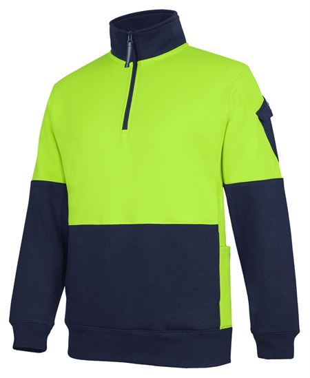 JB's 350g Hi Vis 1/2 ZIp Trade Fleece - 2 Colour(s) available