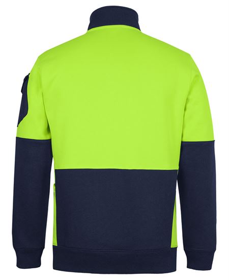 JB's 350g Hi Vis 1/2 ZIp Trade Fleece