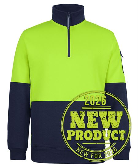 JB's 350g Hi Vis 1/2 ZIp Trade Fleece