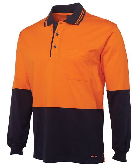JB's Hi Vis L/S Cotton Polo