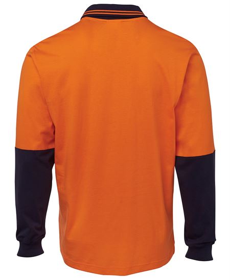 JB's Hi Vis L/S Cotton Polo