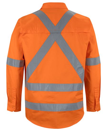 JB's Hi Vis 150g NSW/QLD Rail X-Back Shirt
