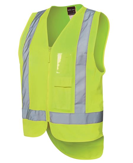 JB's Hi Vis Zip Drop Tail Safety Vest