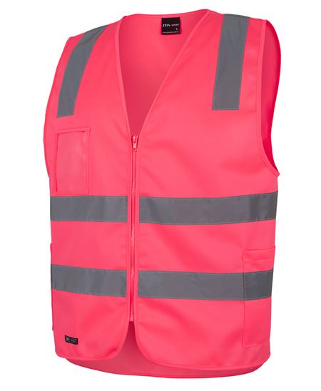 JB's Hi Vis Zip Drop Tail H Pattern (D+N) Vest