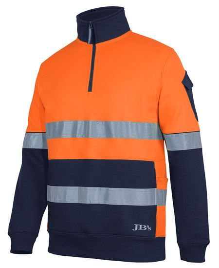 JB's 350g Hi Vis (D+N) 1/2 Zip Trade Fleece - 2 Colour(s) available