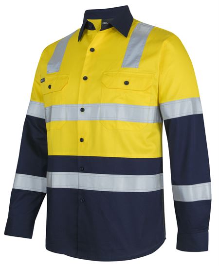 JB's Hi Vis (D+N) L/S 150G Level 3 Work Shirt - 2 Colour(s) available