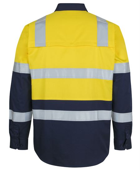 JB's Hi Vis (D+N) L/S 150G Level 3 Work Shirt