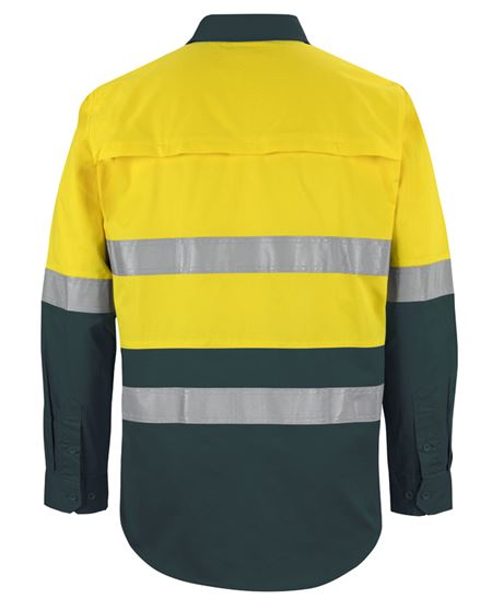 JB's Hi Vis L/S (D+N) 150G Work Shirt