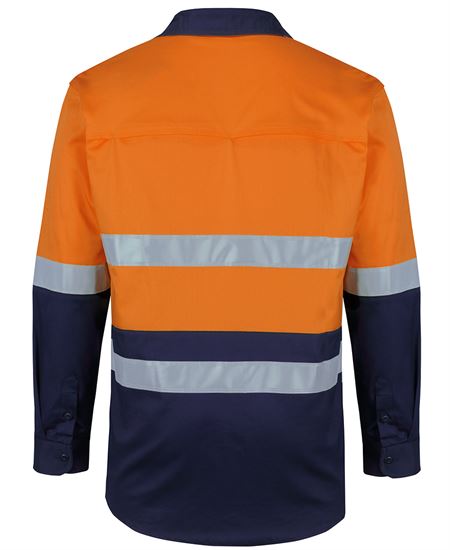 JB's Hi Vis (D+N) L/S Stretch Work Shirt