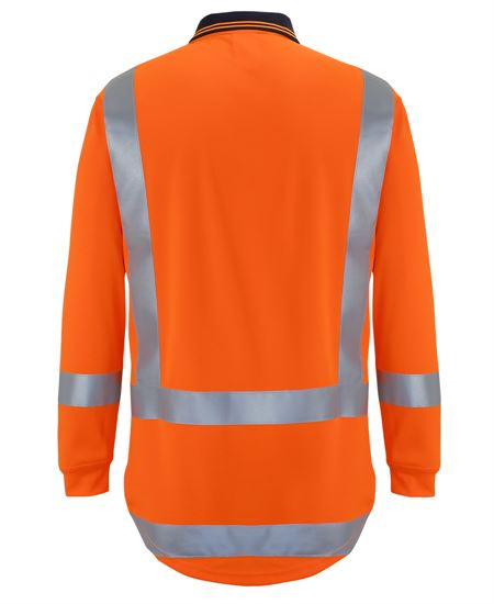 JB's Hi Vis (D+N) L/S Non Cuff TTMC-W17 Traditional Polo