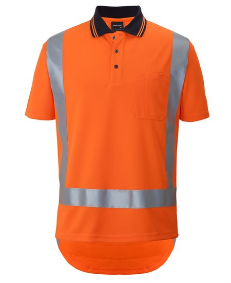 JB's Hi Vis (D+N) S/S Non Cuff TTMC-W17 Traditional Polo