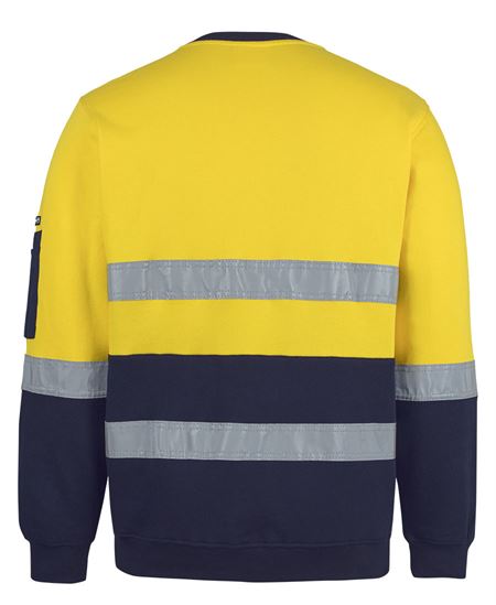 JB's Hi Vis (D+N) 310 Cotton Crew Neck Sweater