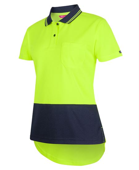 JB's Ladies Hi Vis S/S Drop Tail Polo - 2 Colour(s) available