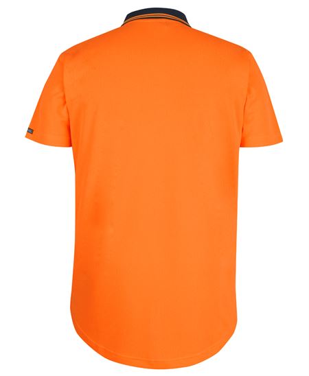 JB's Hi Vis S/S Drop Tail Polo