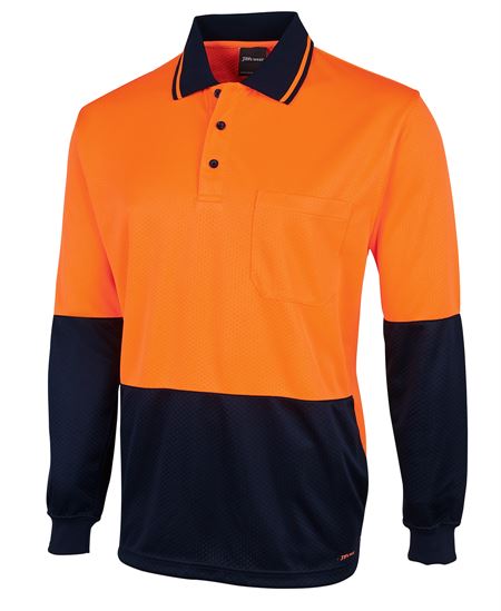 JB's Hi Vis L/S Jacquard Polo - 3 Colour(s) available