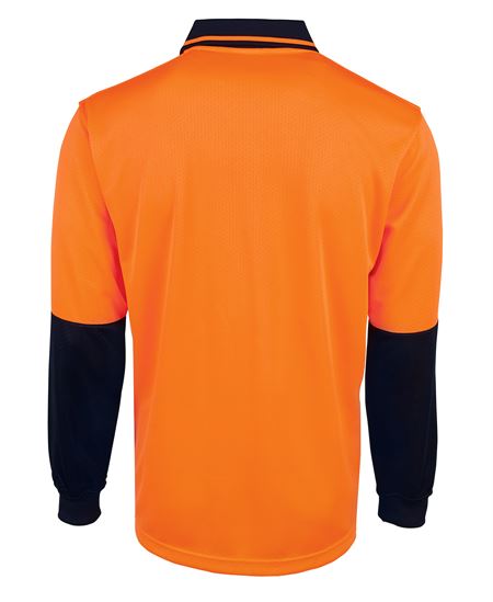 JB's Hi Vis L/S Jacquard Polo