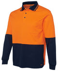 JB's Hi Vis L/S Cotton Back Polo - 2 Colour(s) available