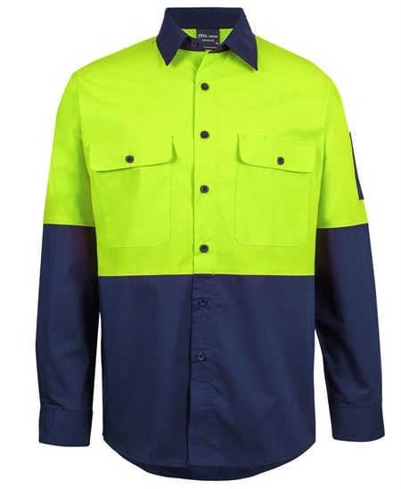 JB's Hi VIs Class F Ripstop L/S Work Shirt