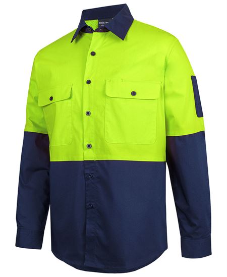 JB's Hi VIs Class F Ripstop L/S Work Shirt - 3 Colour(s) available