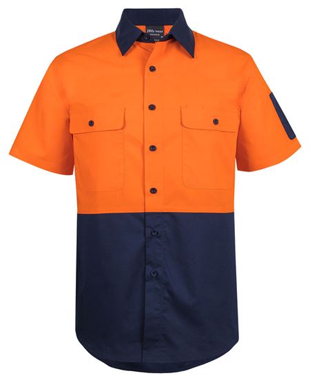 JB's Hi Vis Class F Ripstop S/S Work Shirt