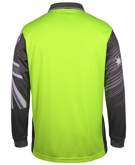 JB's Hi Vis L/S Southern Cross Polo