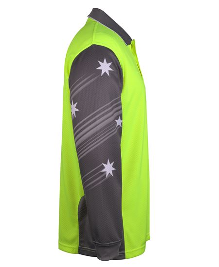 JB's Hi Vis L/S Southern Cross Polo