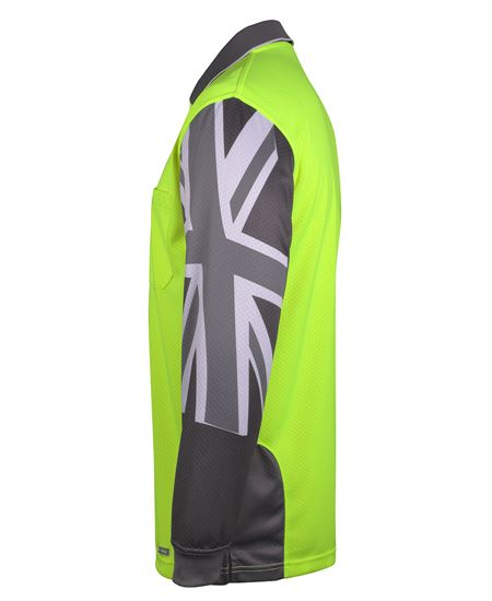 JB's Hi Vis L/S Southern Cross Polo