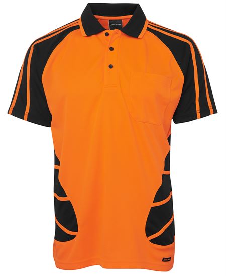 JB's Hi Vis S/S Spider Polo
