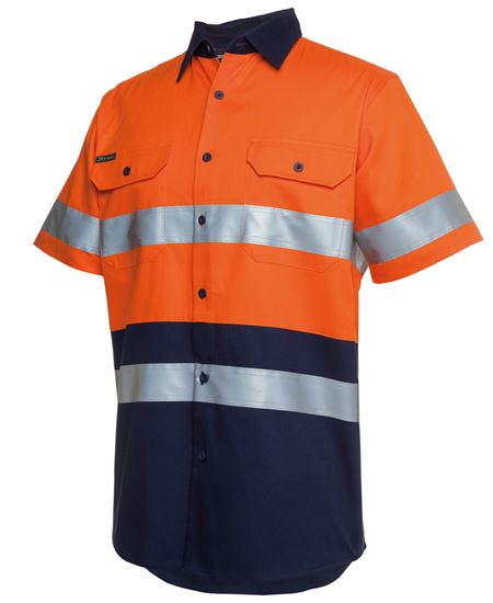JB'S Hi Vis S/S (D+N) 190G Work Shirt - 2 Colour(s) available
