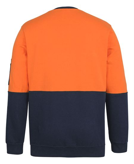 JB's Hi Vis 310 Cotton Crew Neck Fleece