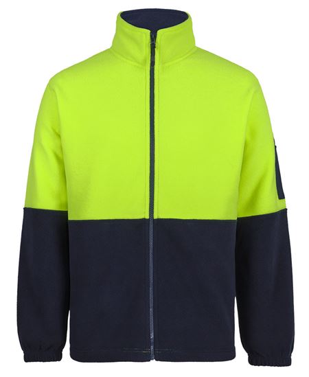 Hi Vis Full ZIp Polar Fleece