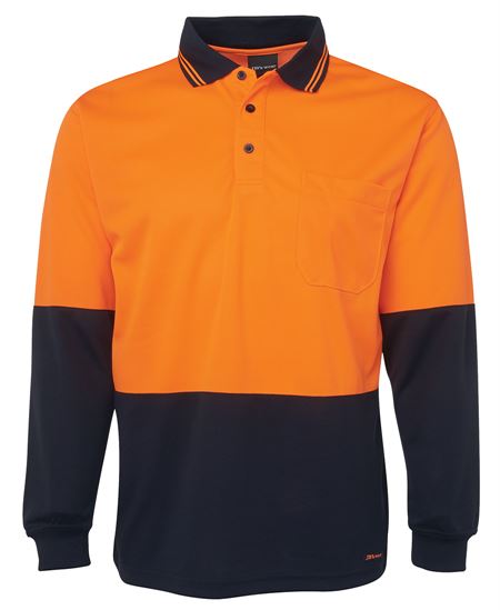 JB's Hi Vis L/S Traditional Polo