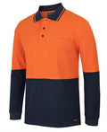 JB's Hi Vis L/S Cotton Pique Trad Polo