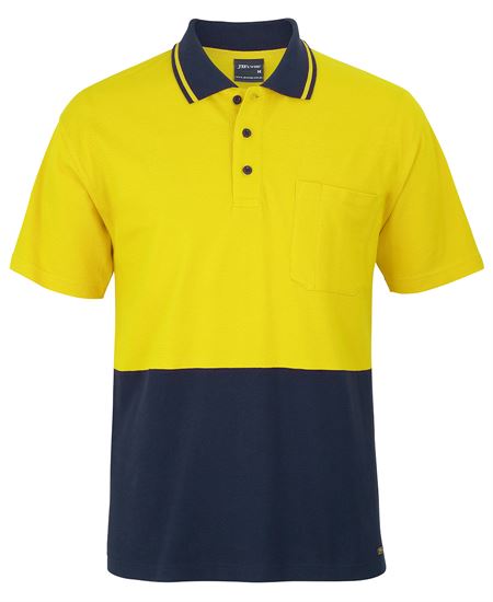 JB's Hi Vis S/S Cotton Pique Trad Polo