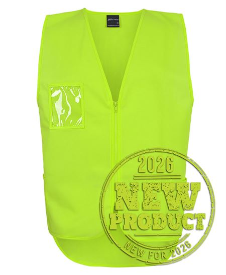 JB's Hi Vis Zip Drop Tail Safety Vest