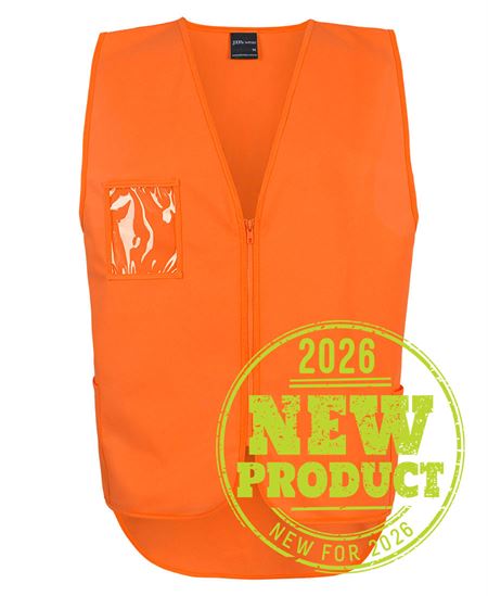 JB's Hi Vis Zip Drop Tail Safety Vest
