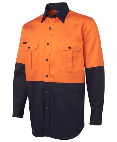 JB's Hi Vis L/S 190G Work Shirt - 2 Colour(s) available