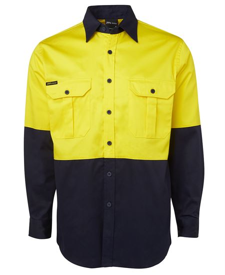 JB's Hi Vis L/S 190G Work Shirt